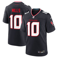 Houston Texans Davis Mills Nike Navy Team Game Jersey