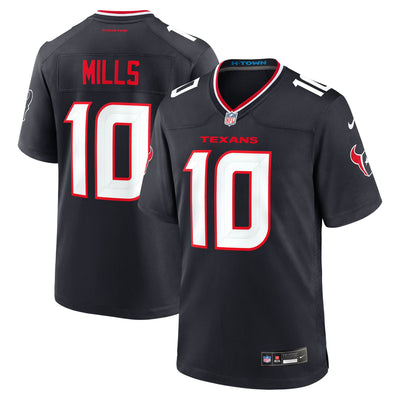 Houston Texans Davis Mills Nike Navy Team Game Jersey