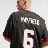 Tampa Bay Buccaneers Baker Mayfield Nike Pewter Alternate Game Player Jersey