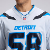 Detroit Lions Penei Sewell Nike Silver 2026 Rivalries Collection Game Jersey