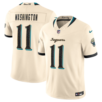 Jacksonville Jaguars Parker Washington Nike Natural 2026 Rivalries Collection Printed Limited Jersey