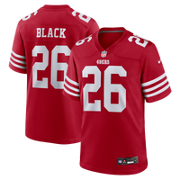 San Francisco 49ers Kaelon Black Nike Scarlet Team Game Jersey