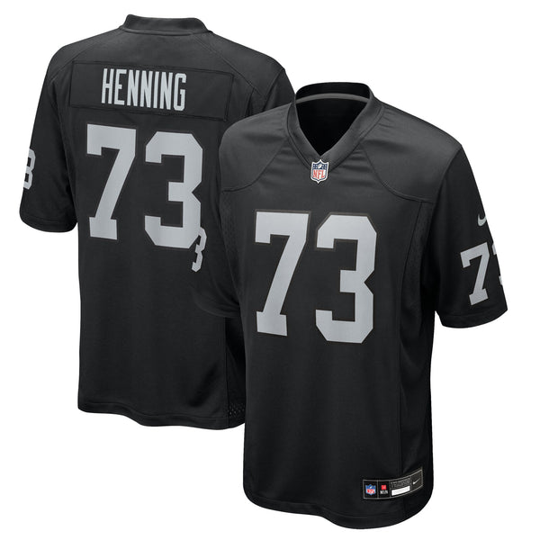 Las Vegas Raiders Niklas Henning Nike Black Team Game Jersey