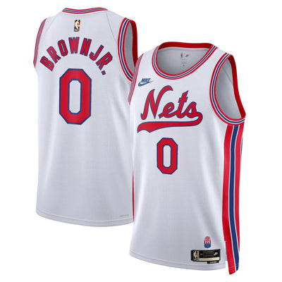 Brooklyn Nets Nike Classic Edition Jersey - White - Mikel Brown Jr. -