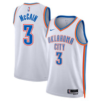Oklahoma City Thunder Nike Association Edition Swingman Jersey - White - Jared McCain -