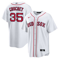 Boston Red Sox Garrett Crochet Nike White Home Replica Jersey