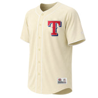 Texas Rangers Stitches Cream Fashion Jersey