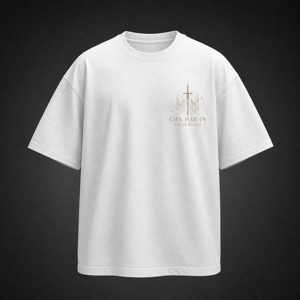 White t-shirt with Cha Hae-In Solo Leveling Dancer Of Light graphic – photo 2