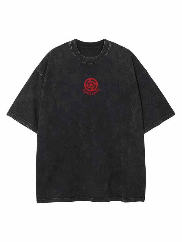 Washed black t-shirt with Choso Jujutsu Kaisen Choso Arrows graphic – photo 2
