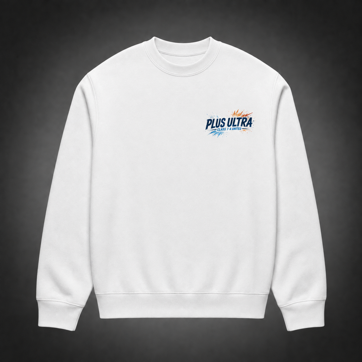 White sweatshirt with Class 1-A (Deku, Bakugo, Todoroki, Uraraka, Iida, Kirishima) My Hero Academia Go Beyond graphic – photo 2