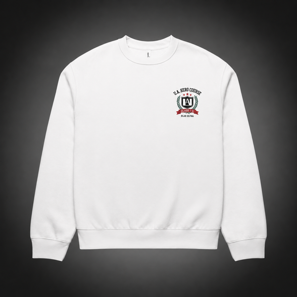 White sweatshirt with Class 1-A (Deku, Bakugo, Todoroki, Uraraka, Iida, Tsuyu, Momo, Kirishima) My Hero Academia Class 1-A Roster graphic – photo 2