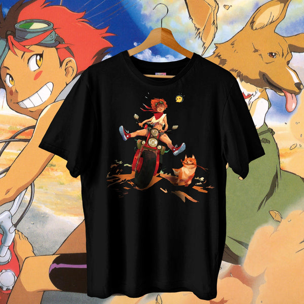 Edward Biker Scooter Ride Classic - Cowboy Bebop Oversized Tee