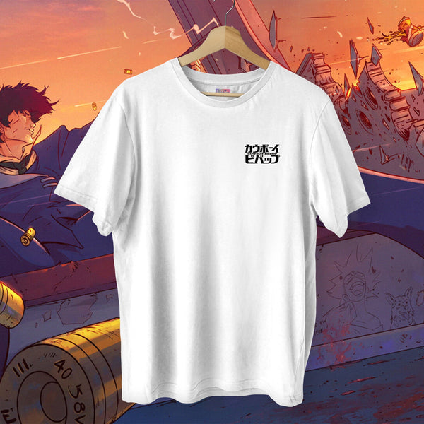 Spike Sunset Logo Print - Cowboy Bebop Oversized Tee