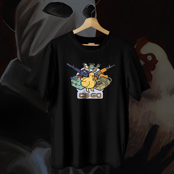 CS:GO Chicken Loadout White Tee - CSGO Oversized Tee