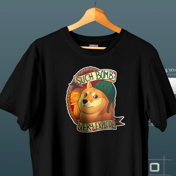 Such Bomb Doge Sticker Centered - CSGO Oversized Tee