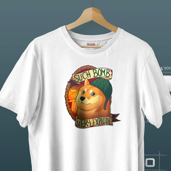 Such Bomb Doge Sticker Centered - CSGO Oversized Tee