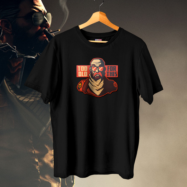Too Old for This Classic Print - CSGO Oversized Tee