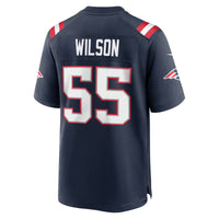 New England Patriots Jared Wilson Nike Navy Team Game Jersey