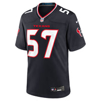 Houston Texans Blake Fisher Nike Navy Team Game Jersey