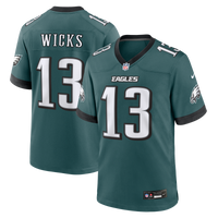 Philadelphia Eagles Dontayvion Wicks Nike Midnight Green Team Game Jersey