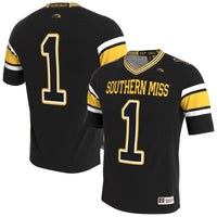 Southern Miss Golden Eagles GameDay Greats Lightweight Collegiate Football Blackout Fashion Jersey - Black