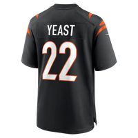 Cincinnati Bengals Russ Yeast Nike Black Team Game Jersey