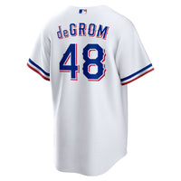 Texas Rangers Jacob deGrom Nike White Home Replica Player Jersey