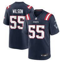 New England Patriots Jared Wilson Nike Navy Team Game Jersey