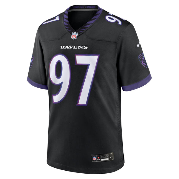 Baltimore Ravens Ethan Burke Nike Black Alternate Game Jersey