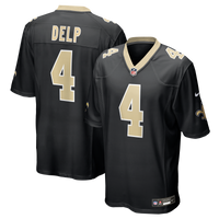 New Orleans Saints Oscar Delp Nike Black Team Game Jersey