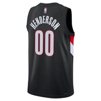 Portland Trail Blazers Scoot Henderson - Black jersey – view 4
