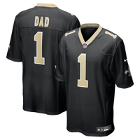 New Orleans Saints Number 1 Dad Nike Black Game Jersey