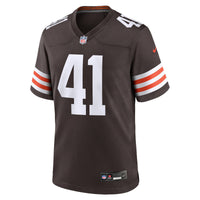 Cleveland Browns Eric Gray Brown jersey – view 4
