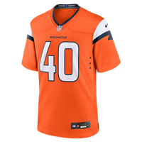 Denver Broncos Justin Strnad Nike Orange Team Game Jersey