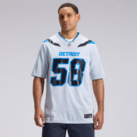 Detroit Lions Penei Sewell Nike Silver 2026 Rivalries Collection Game Jersey