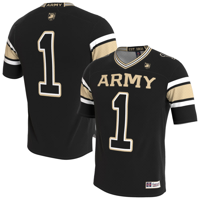 Army Black Knights GameDay Greats Lightweight Collegiate Football Blackout Fashion Jersey - Black