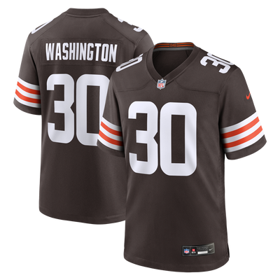 Cleveland Browns Zion Washington Nike Brown Team Game Jersey