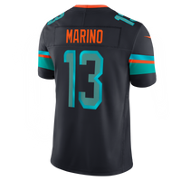 Miami Dolphins Dan Marino Nike Navy Rivalries Collection Printed Limited Jersey