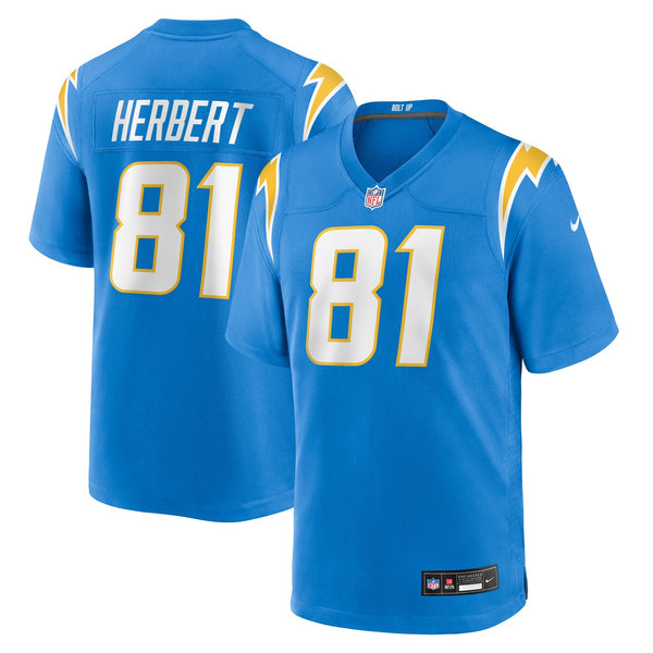 Los Angeles Chargers Patrick Herbert Nike Powder Blue Team Game Jersey