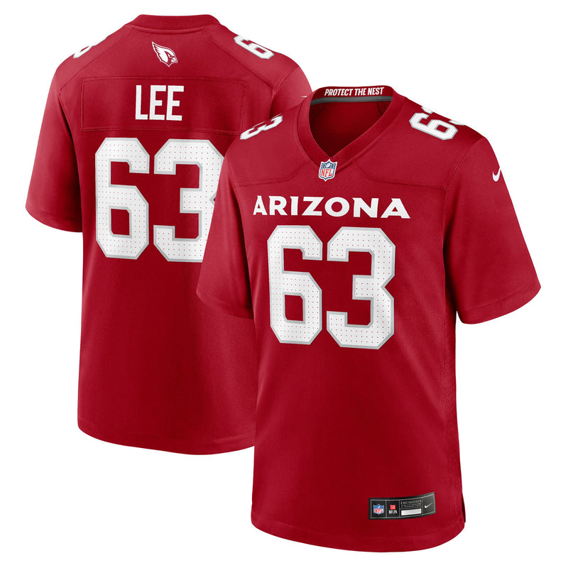 Arizona Cardinals Vershon Lee Nike Cardinal Team Game Jersey