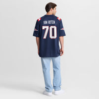 New England Patriots Greg Van Roten Nike Navy Team Game Jersey