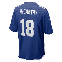 New York Giants J.J. McCarthy Royal jersey – view 5