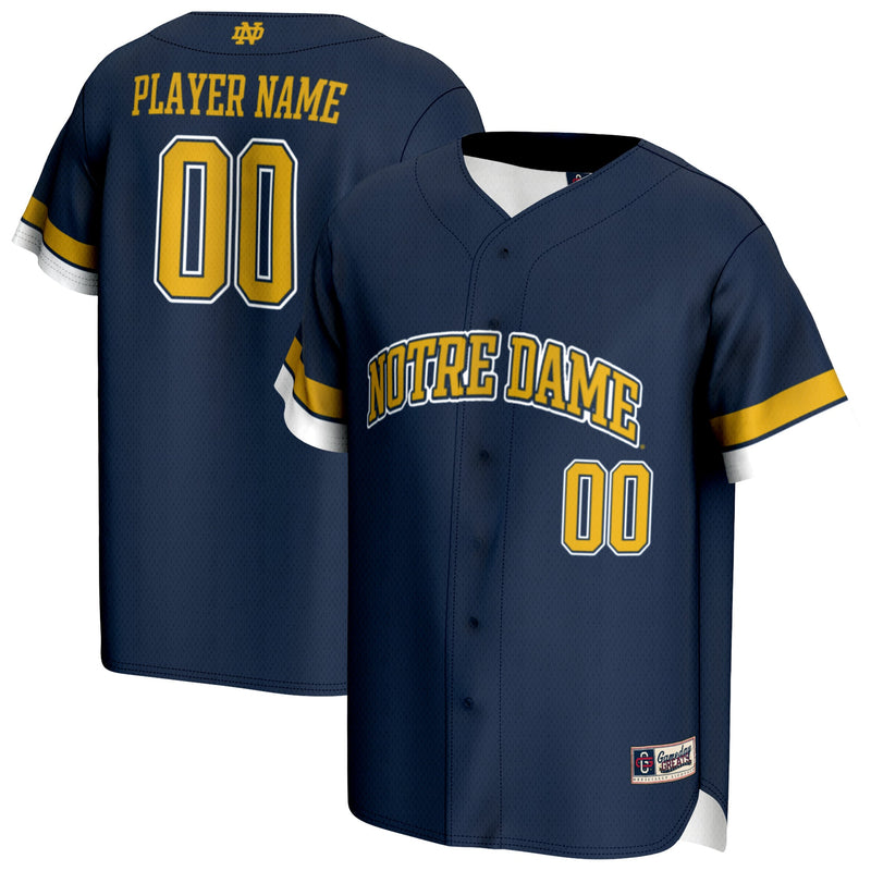 Notre Dame Fighting Irish GameDay Greats NIL Pick-A-Player Lightweight Baseball Jersey - Navy