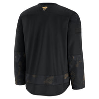Detroit Red Wings Fanatics Black 2024 Military Appreciation Practice Jersey
