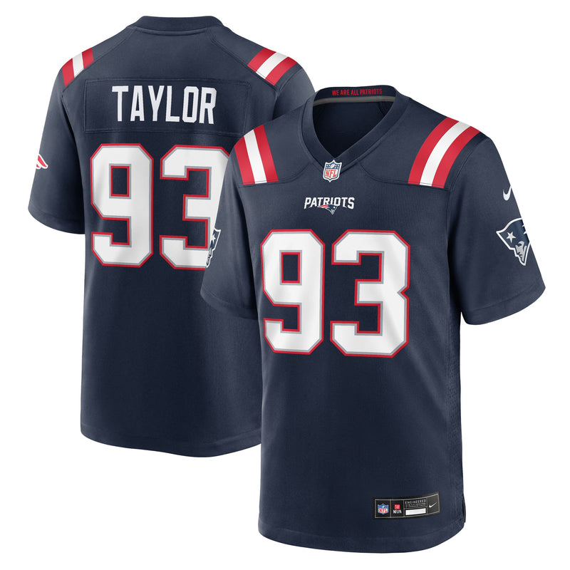 New England Patriots Leonard Taylor Nike Navy Team Game Jersey