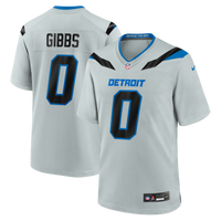 Detroit Lions Jahmyr Gibbs Nike Silver 2026 Rivalries Collection Game Jersey