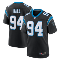 Carolina Panthers Aaron Hall Nike Black Team Game Jersey