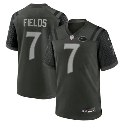 New York Jets Justin Fields Nike Gotham Green 2025 Rivalries Collection Game Jersey