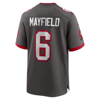 Tampa Bay Buccaneers Baker Mayfield Nike Pewter Alternate Game Player Jersey