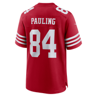 San Francisco 49ers Will Pauling Nike Scarlet Team Game Jersey